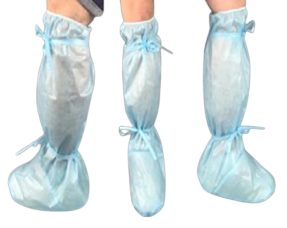 Бахіли на резинці (спанбонд ламінований, щільність 50 г/м2)